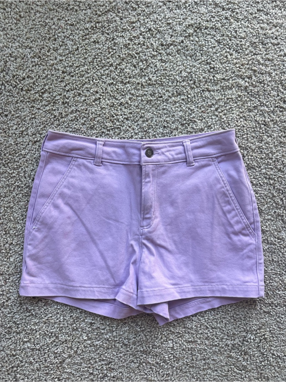 Hollister High-Rise Cotton Chino Shorts